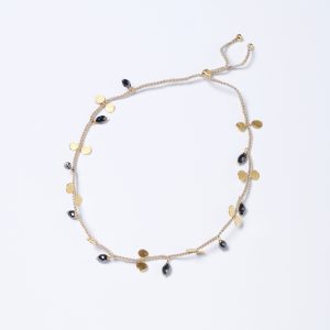 Flügerl Armband mit schwarzen Diamanten