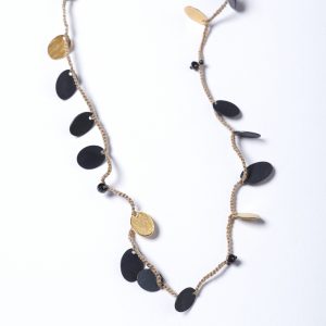 Plättchen Collier in Gold und Silber