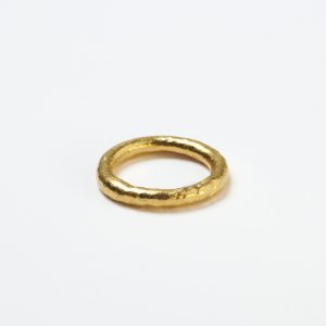 Feingoldring glatt