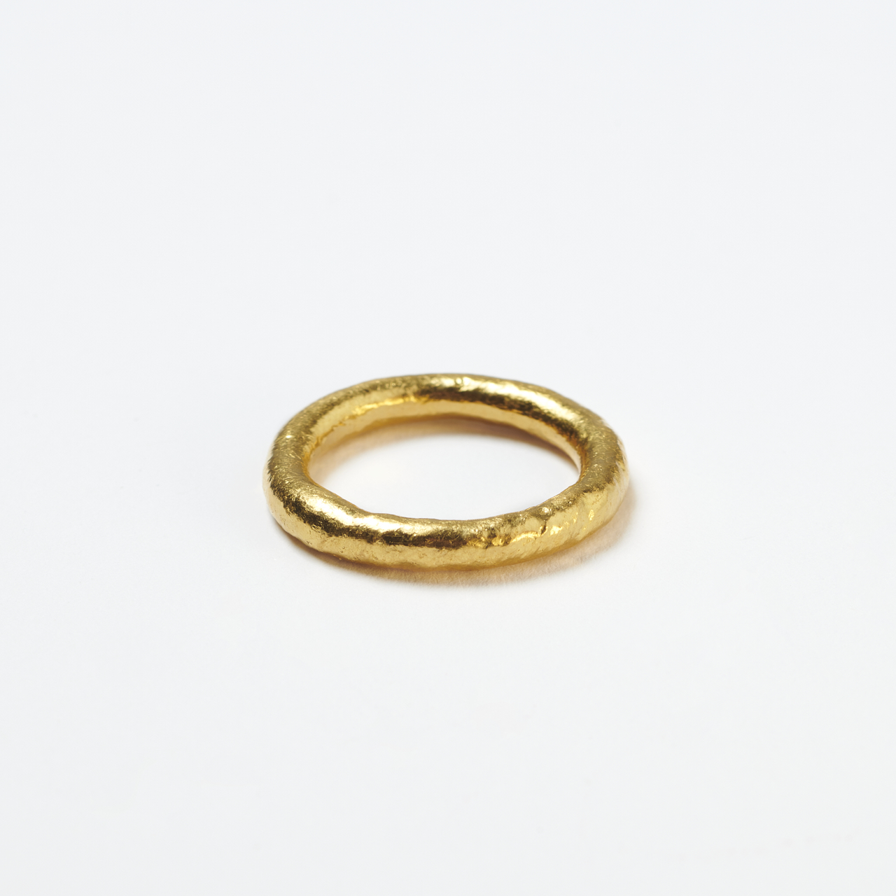 Feingoldring glatt
