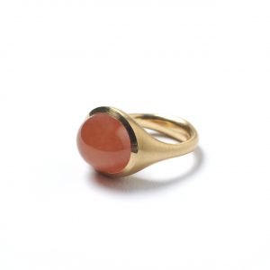 Goldring mit Mandarin Granat