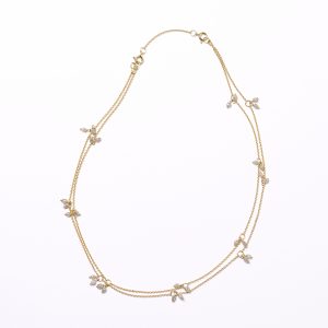 Graue Diamantkette