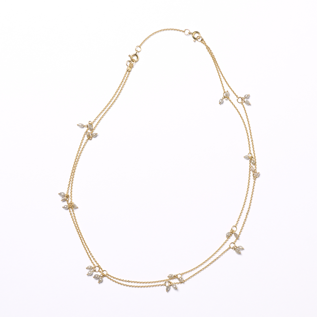 Graue Diamantkette
