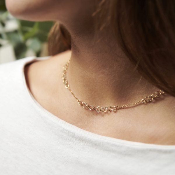 Kette Gold mit Diamanten – Bild 2