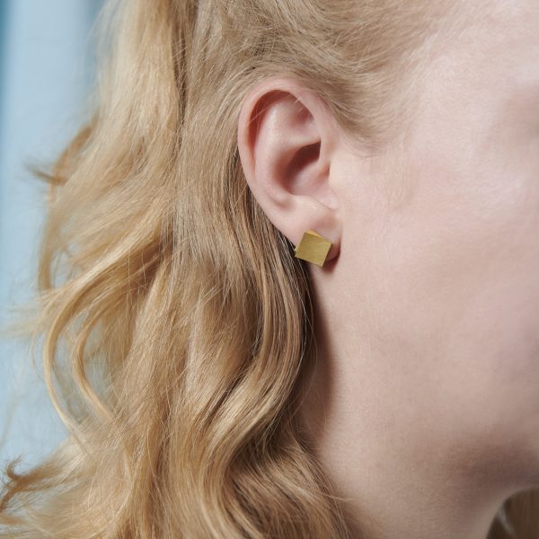 Ohrstecker Doppelviereck – Bild 2