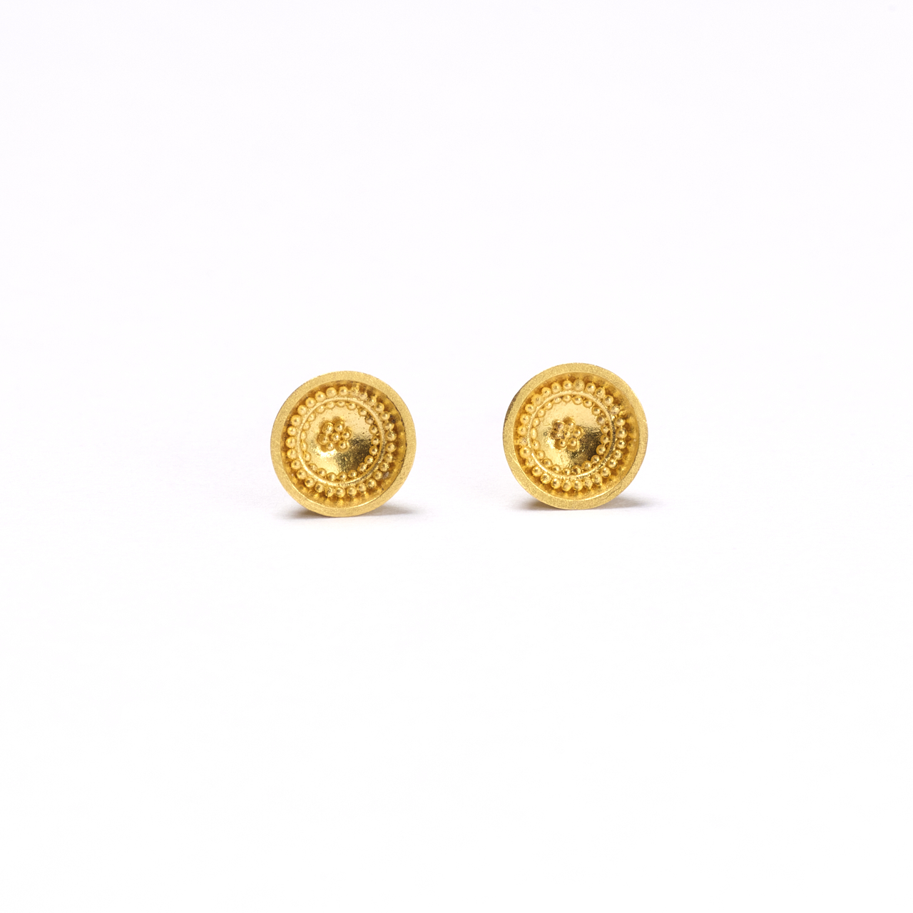 Ohrstecker granulierte Schale