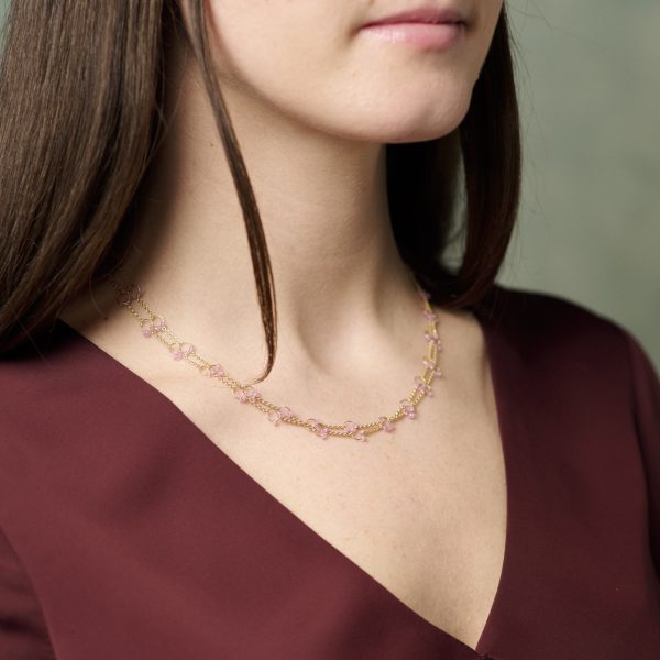 Pinke Saphirkette – Bild 2