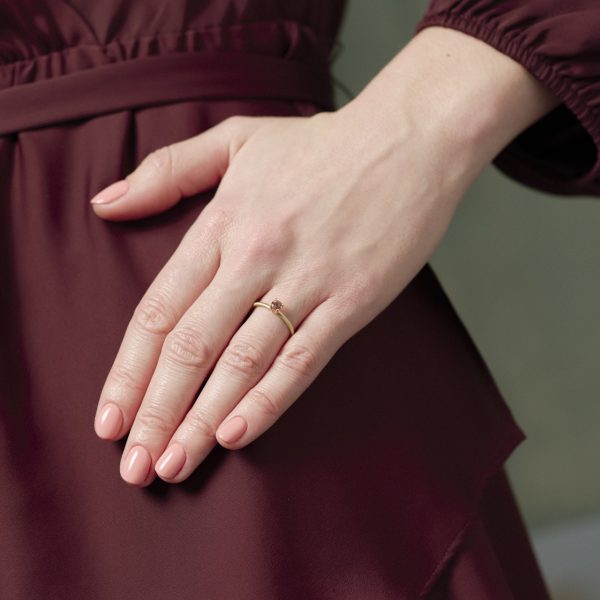 Rosa Turmalin Ring – Bild 2