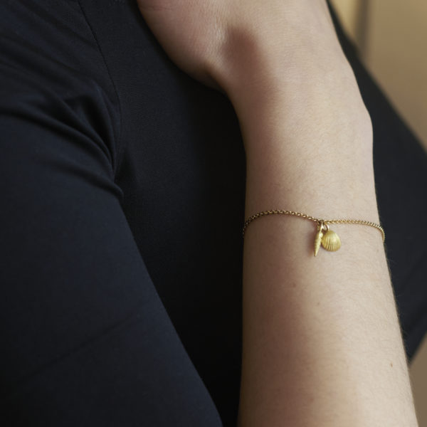 Muschelarmband in Gold – Bild 2