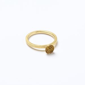 Blumenring in Gelbgold