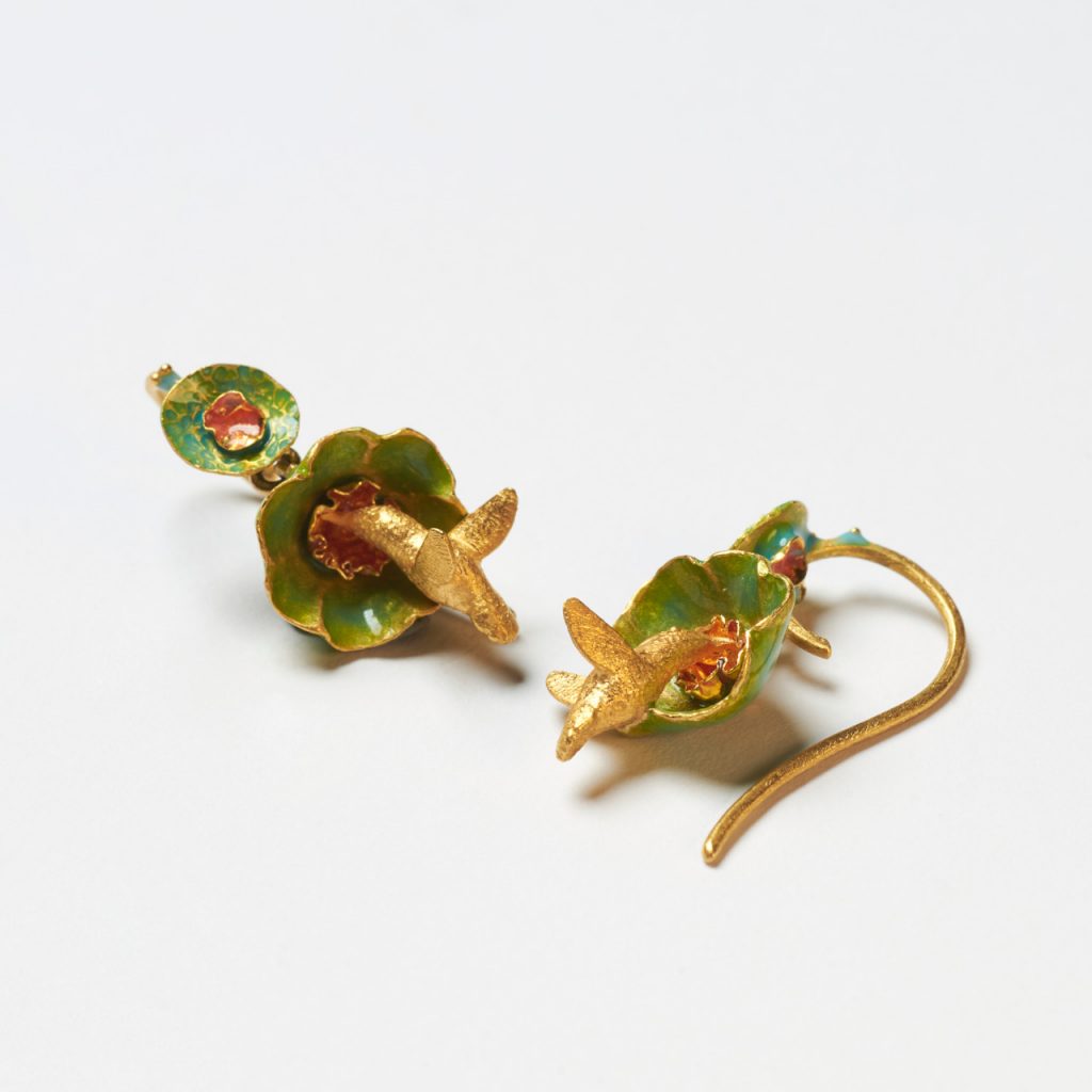 Gold Ohrringe Kolibri
