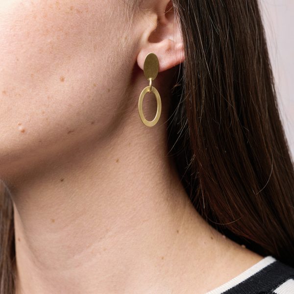 Goldene Ohrringe Linda – Bild 2
