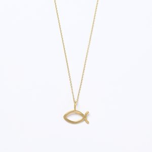 Goldener Fisch mit Kette