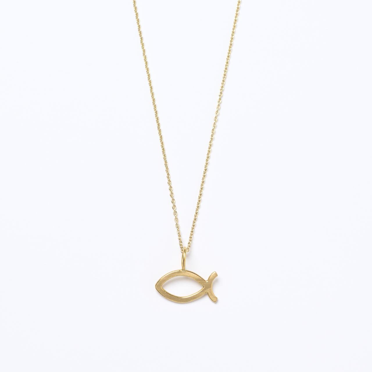 Goldener Fisch mit Kette