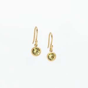 Goldohrhänger mit Chrysoberyll
