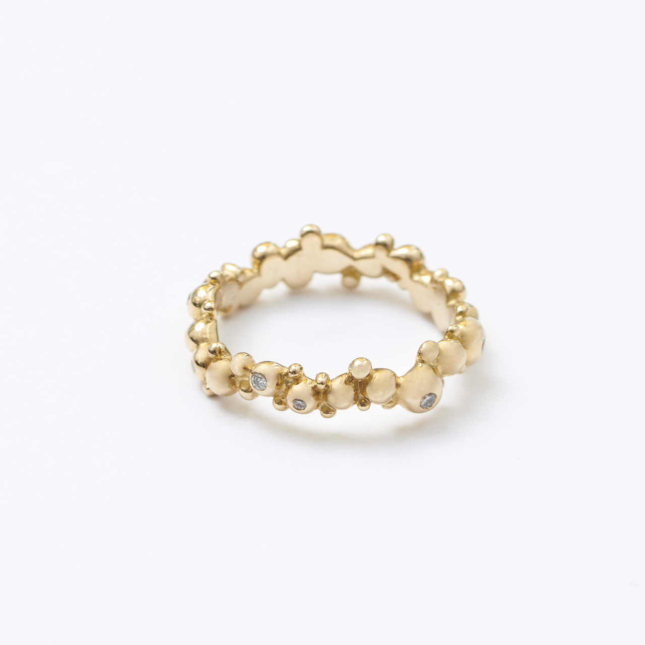Diamant Kügelchenring