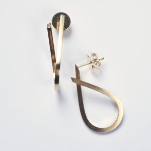 Gold Ohrringe Tulipa
