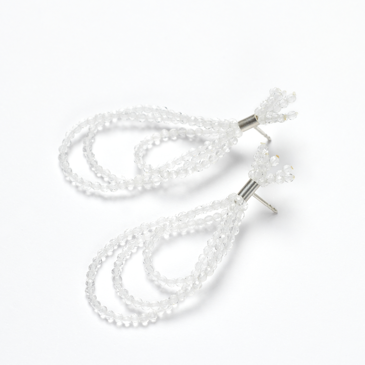 Ohrstecker "Anna" aus 925 Silber mit Bergkristall