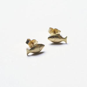 Gold Ohrstecker Fische