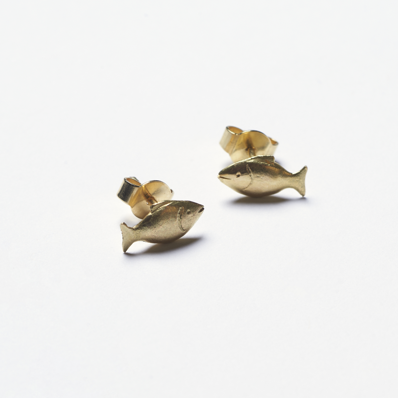 Gold Ohrstecker Fische