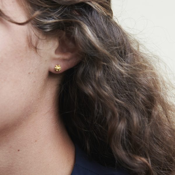 Ohrstecker Sternchen Gold – Bild 2