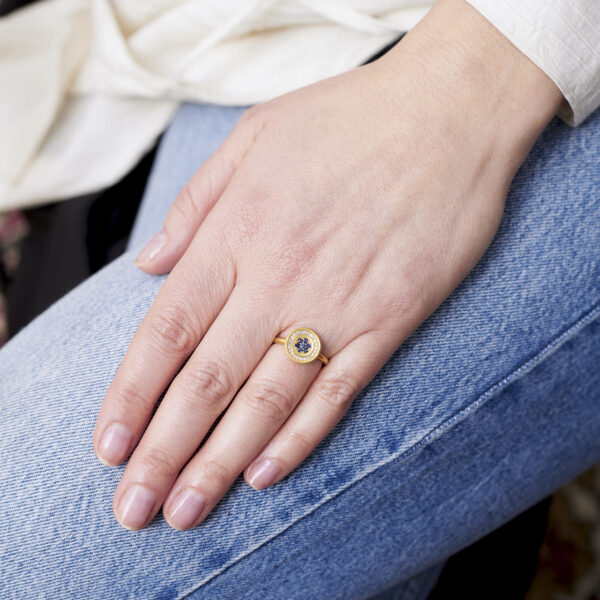 Brillant Saphir Ring – Bild 2