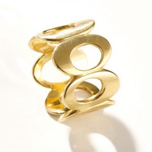Ovale Elemente Ring
