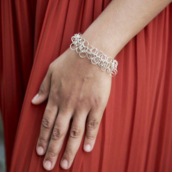 Mesh Silberarmkette – Bild 2